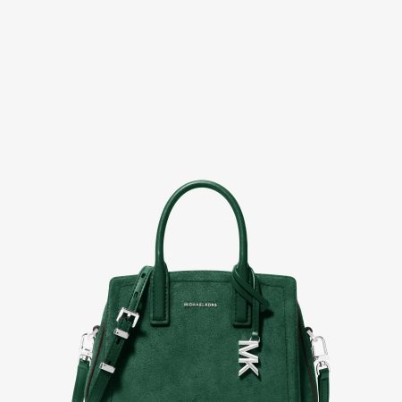 Michael Kors Laila Extra-Small Suede Crossbody Bag - Preorder — Moss