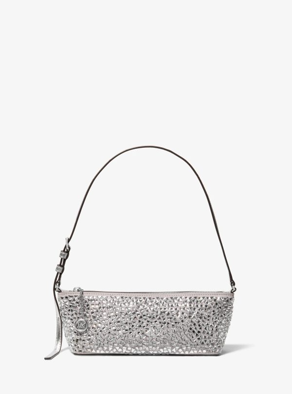 Michael Kors Laila Small Mirror Embellished Pochette - Preorder