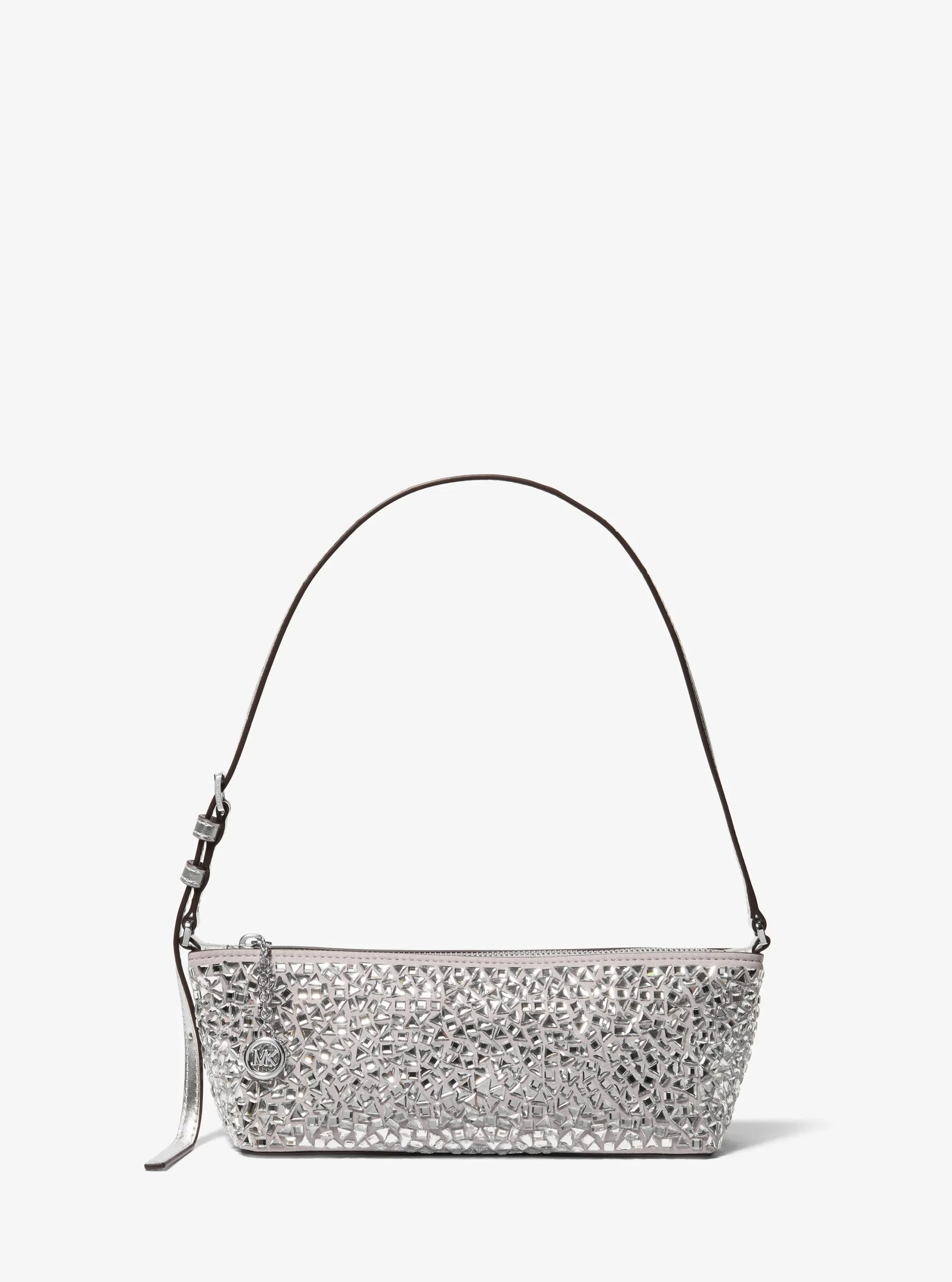 Michael Kors Laila Small Mirror Embellished Pochette - Preorder