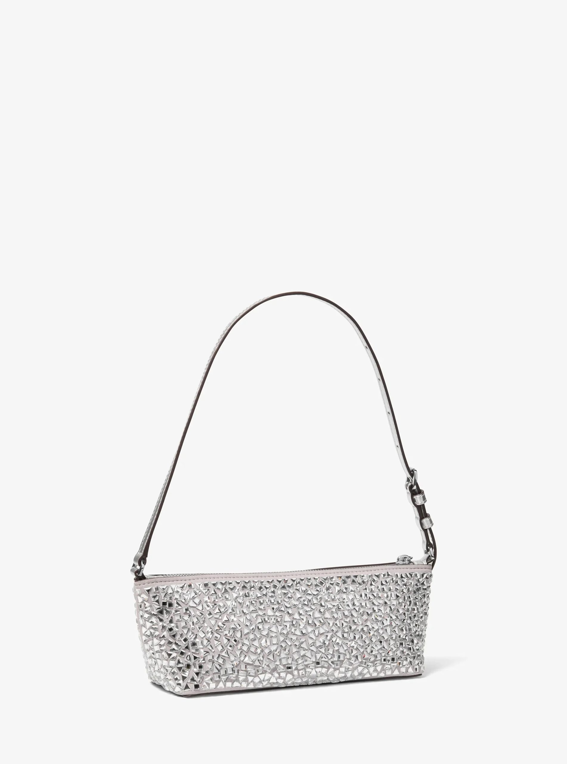 Michael Kors Laila Small Mirror Embellished Pochette - Preorder