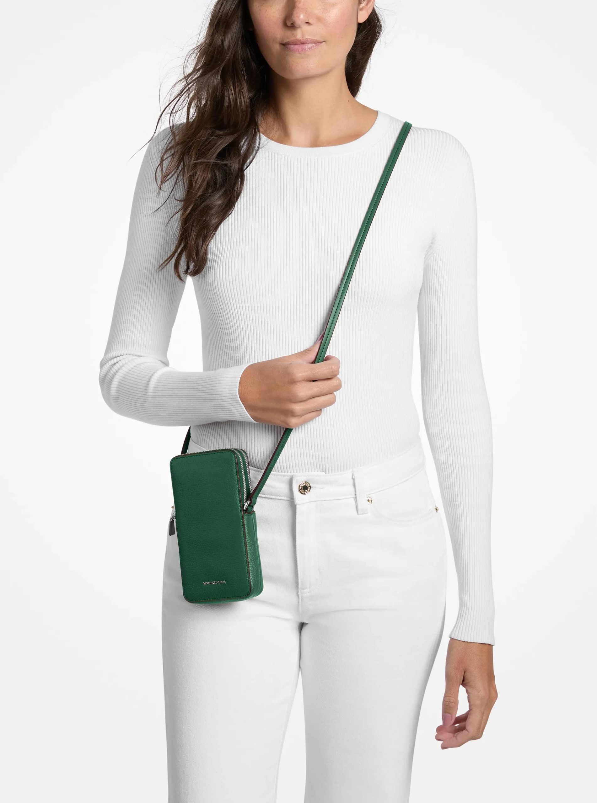 Michael Kors Jet Set Small Leather Smartphone Crossbody Bag - Preorder