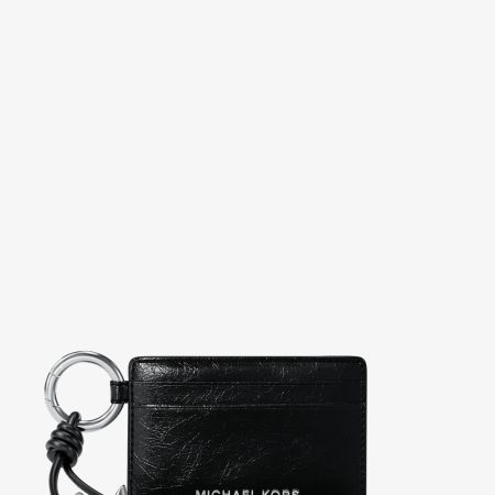 Michael Kors Jet Set Small Card Case Wristlet - Preorder — Black