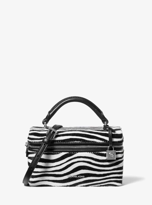 Michael Kors Jana Extra-Small Zebra Print Calf Hair Crossbody Bag - Preorder
