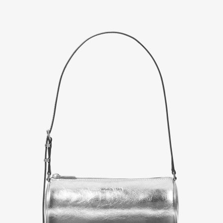 Michael Kors Izzy Small Metallic Pochette - Preorder — Silver
