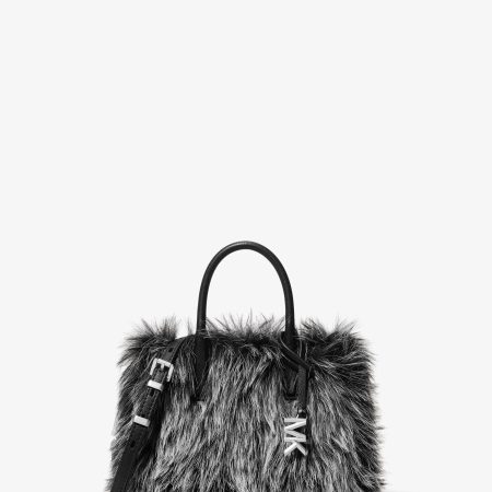 Michael Kors Laila Extra-Small Faux Fur Crossbody Bag - Preorder — Black