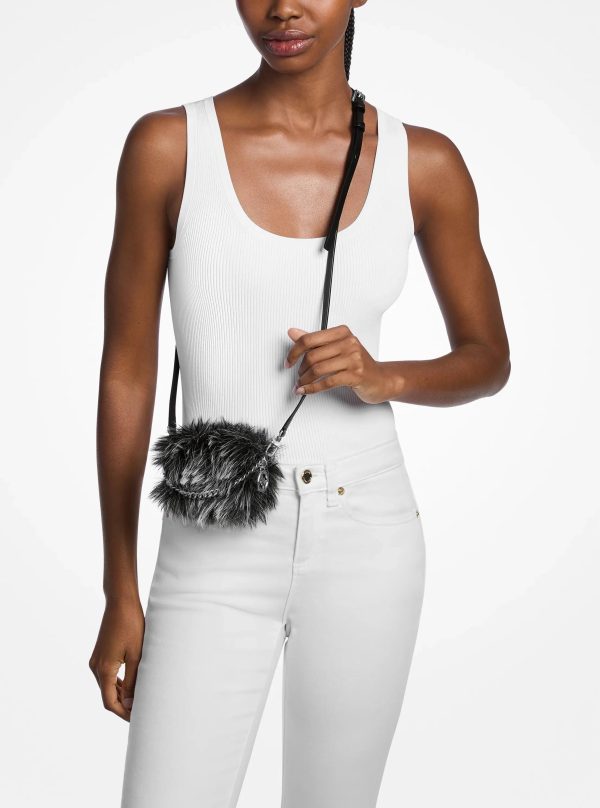 Michael Kors Bryant Extra-Small Faux Fur Convertible Pochette - Preorder
