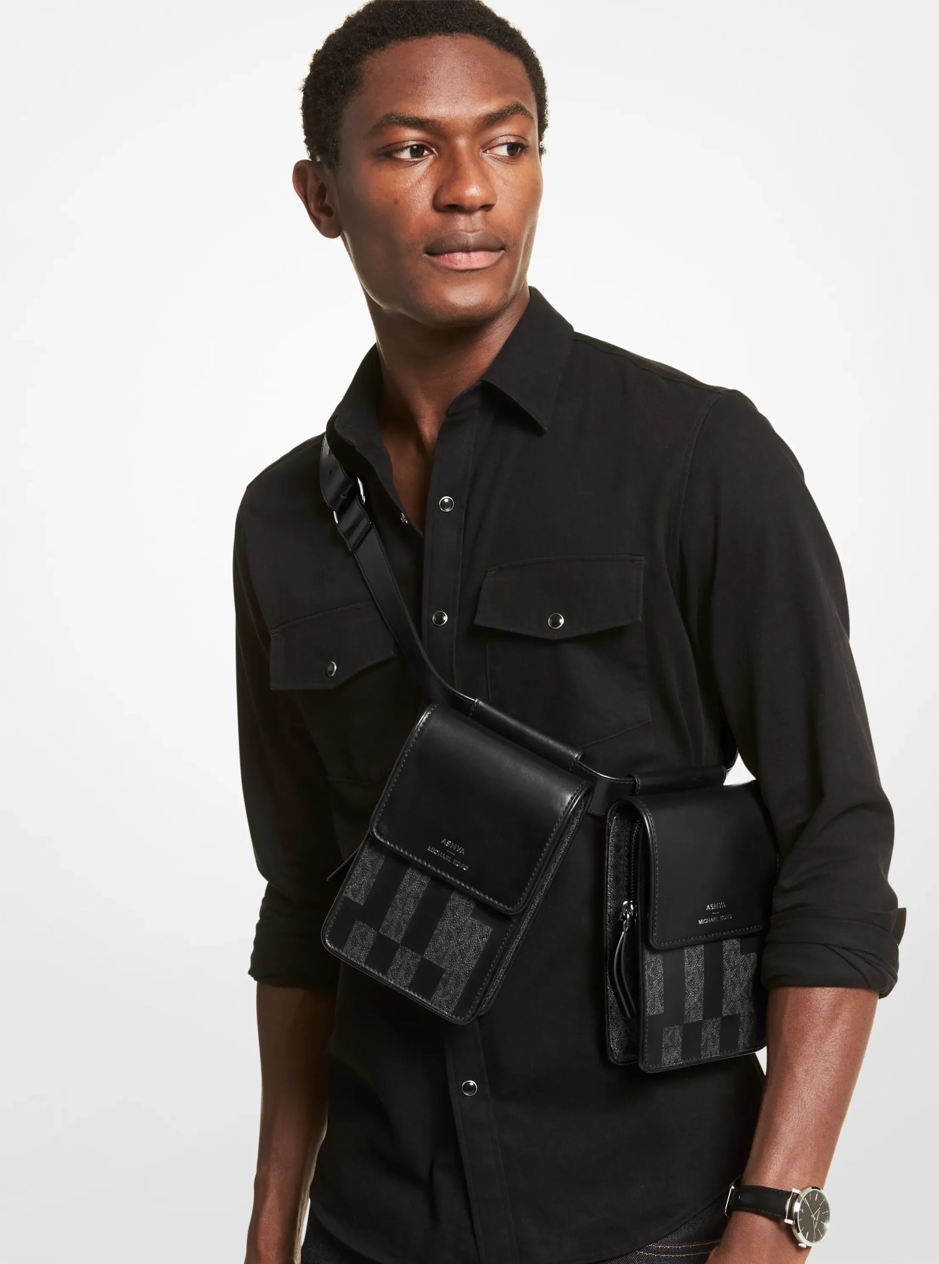 Michael Kors ASHYA X MICHAEL KORS Saga Signature And Leather Multi Bag - Preorder