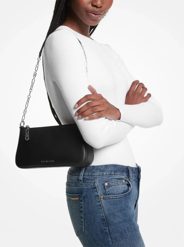 Michael Kors Empire Medium Leather Chain-Link Pochette - Preorder