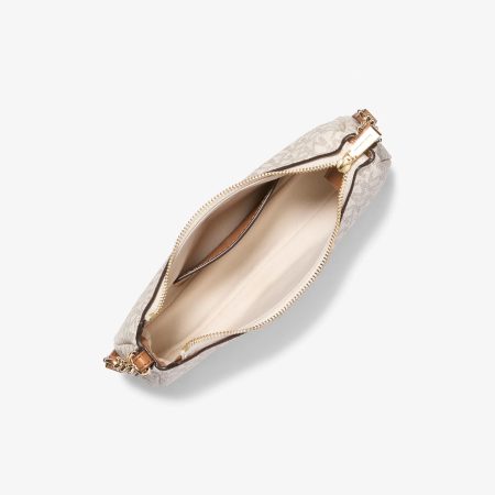 Michael Kors Nolita Extra-Small Signature Logo Chain Pochette - Preorder — Vanilla Acorn