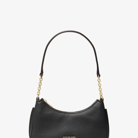 Michael Kors Nolita Extra-Small Pebbled Leather Chain Pochette - Preorder — Black