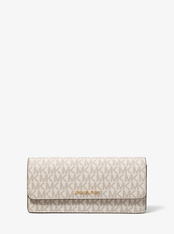 Michael Kors Jet Set Large Signature Logo Snap-Front Wallet - Preorder