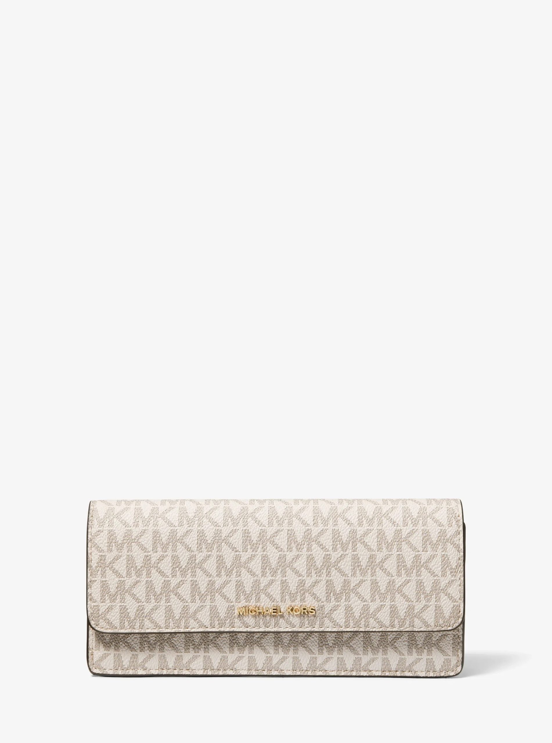 Michael Kors Jet Set Large Signature Logo Snap-Front Wallet - Preorder