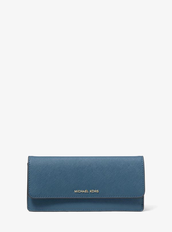Michael Kors Jet Set Large Saffiano Leather Snap-Front Wallet - Preorder