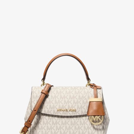Michael Kors Ava Extra-Small Signature Logo Crossbody Bag - Preorder — Vanilla Acorn