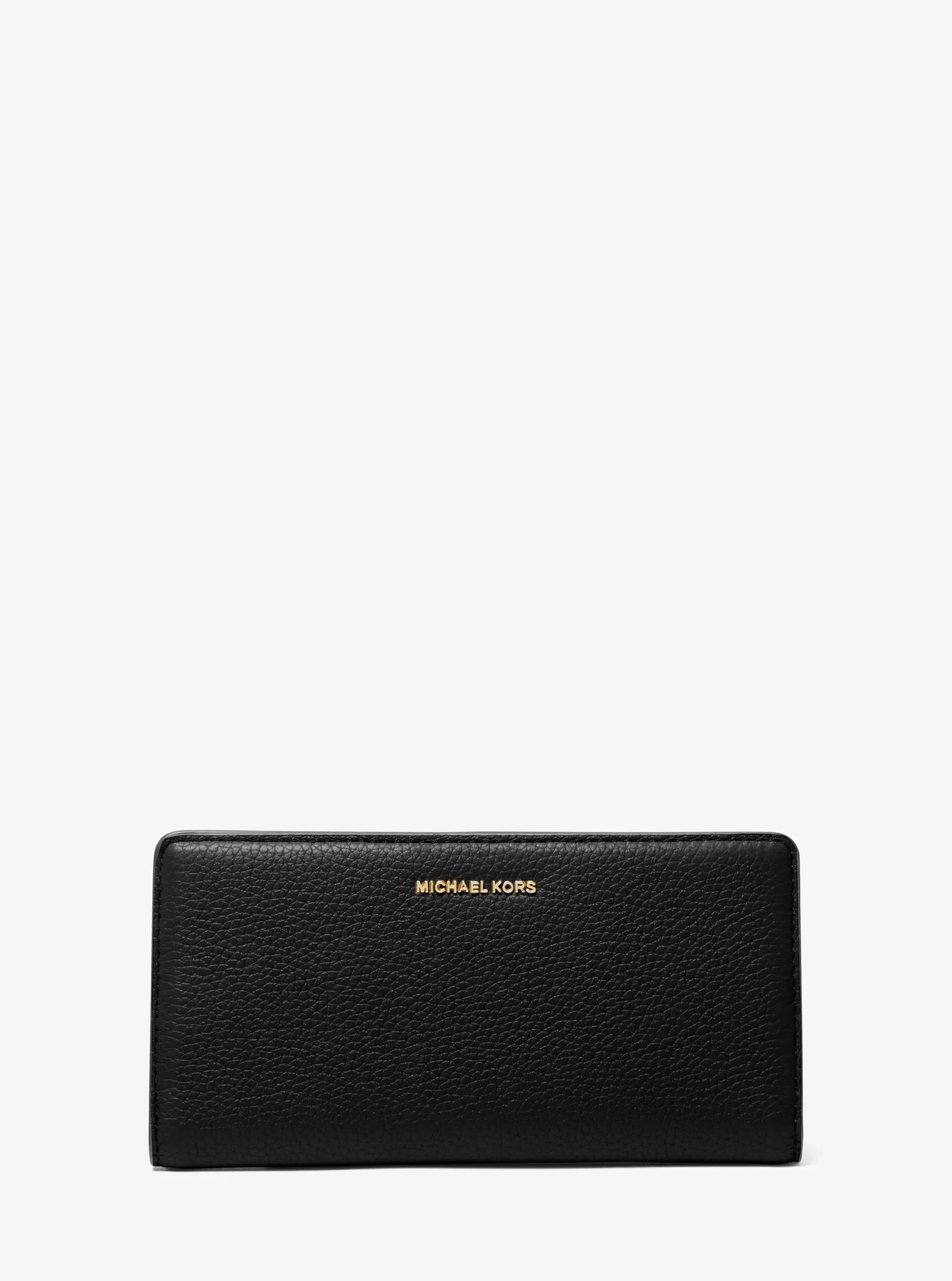 Michael Kors Bryant Large Pebbled Leather Snap-Front Wallet - Preorder