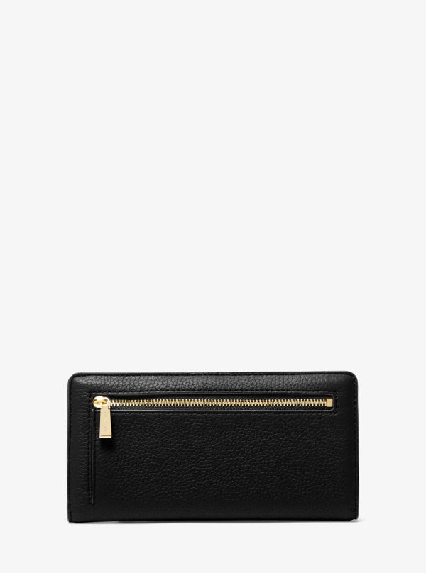 Michael Kors Bryant Large Pebbled Leather Snap-Front Wallet - Preorder