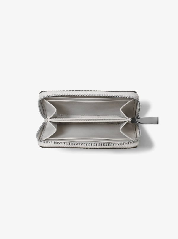 Michael Kors Jet Set Small Snake Embossed Leather Zip-Around Wallet - Preorder