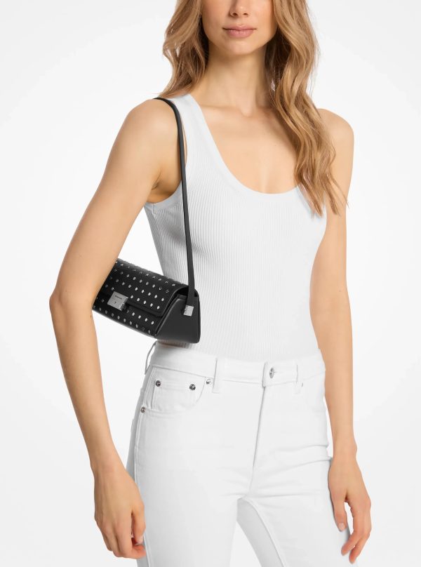Michael Kors Ludlow Small Studded Leather Convertible Pochette - Preorder