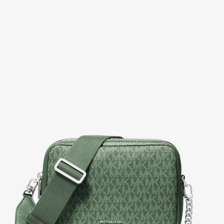 Michael Kors Bryant Medium Signature Logo Camera Crossbody Bag - Preorder — Moss