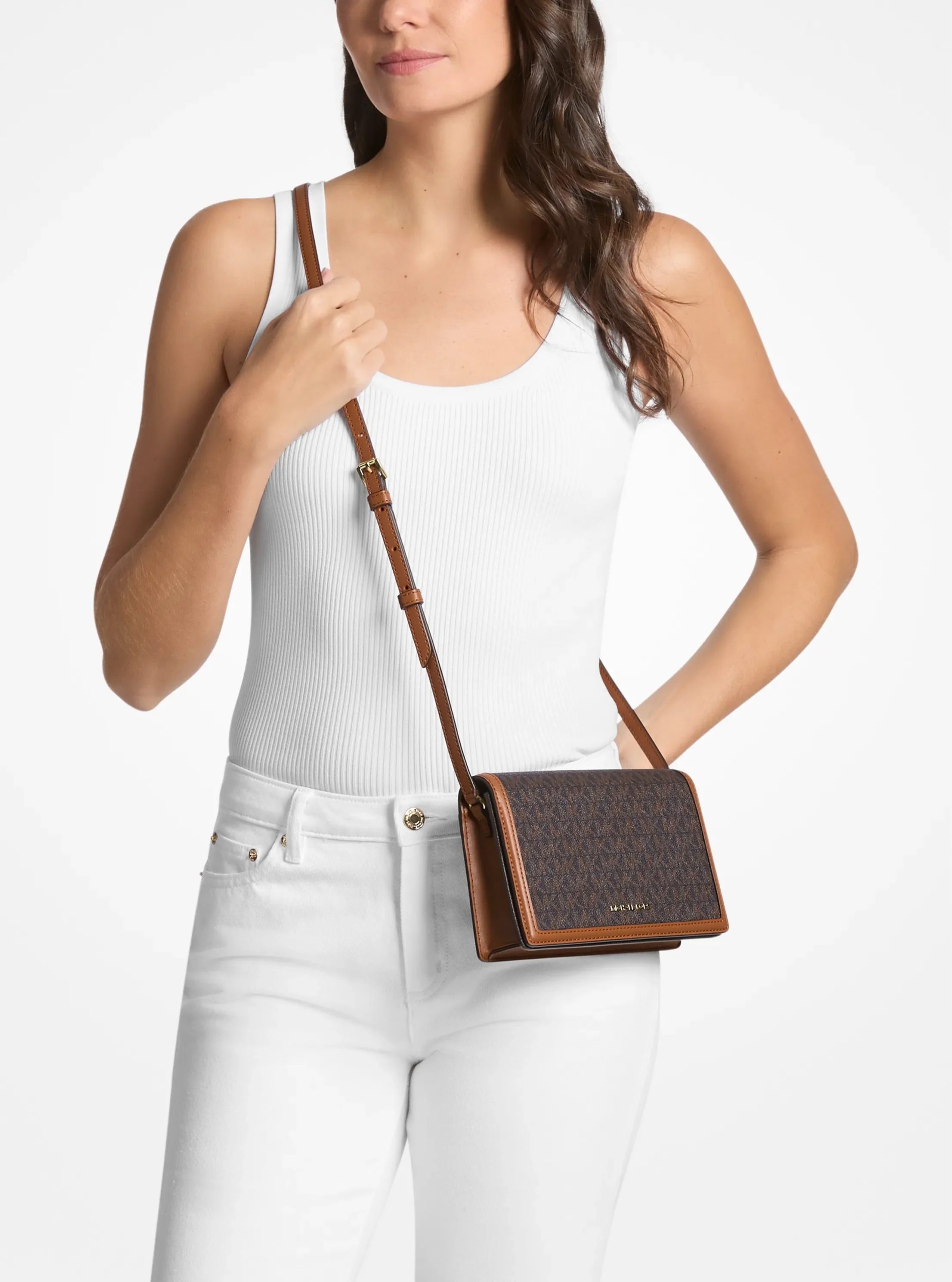 Michael Kors Marlowe Medium Signature Logo Crossbody Bag - Preorder