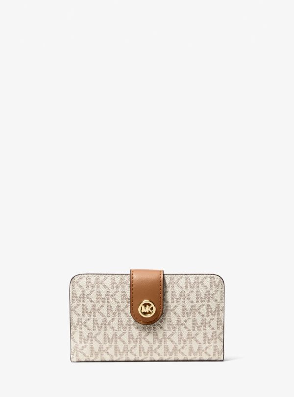 Michael Kors MK Pop Charm Medium Signature Logo Wallet - Preorder