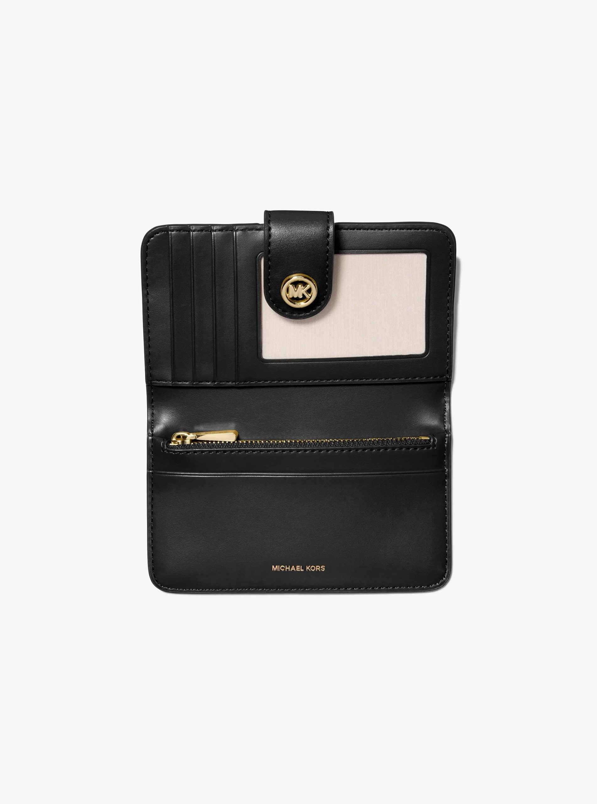 Michael Kors MK Pop Charm Medium Pebbled Leather Wallet - Preorder