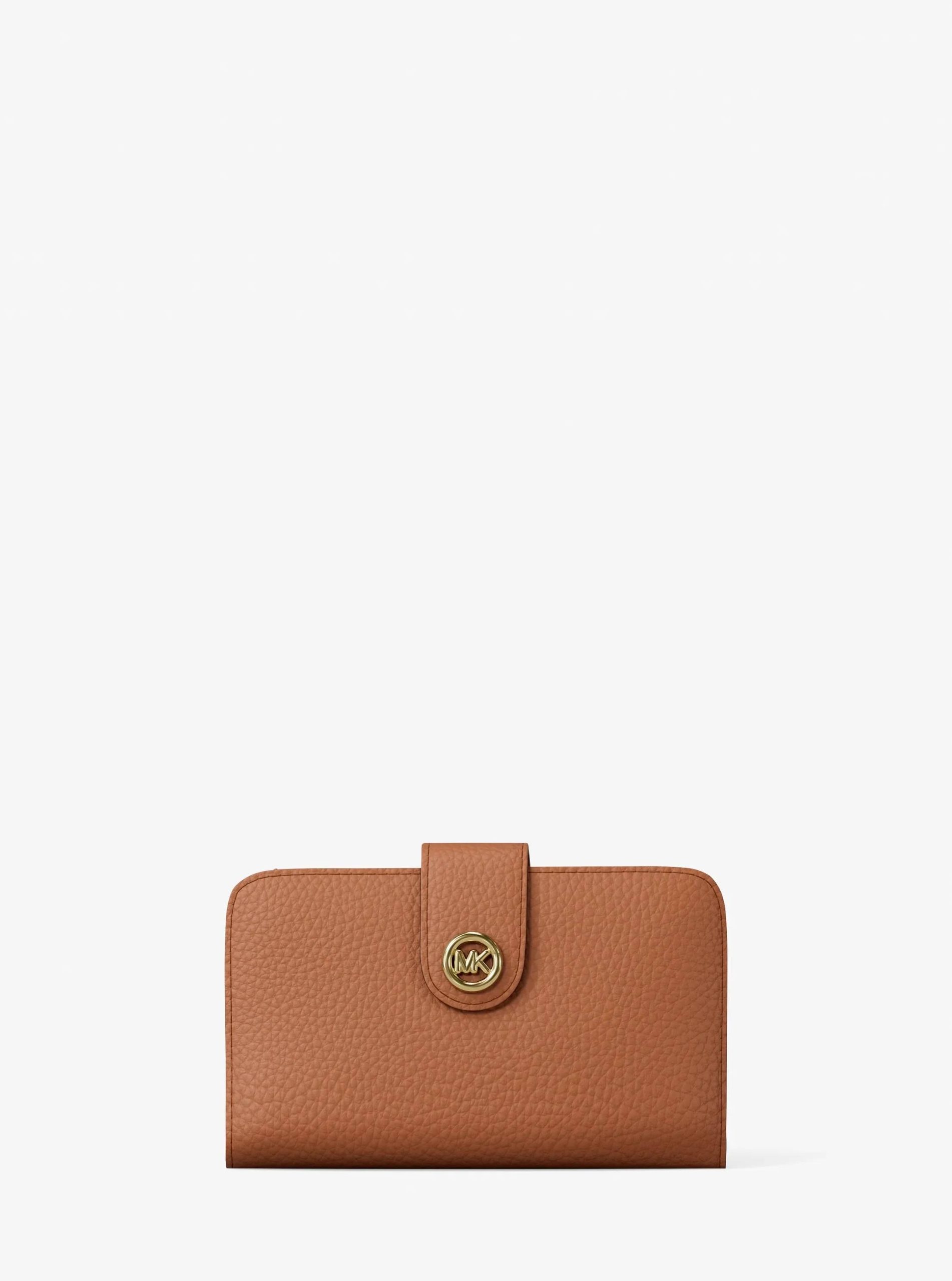 Michael Kors MK Pop Charm Medium Pebbled Leather Wallet - Preorder