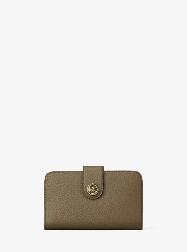 Michael Kors MK Pop Charm Medium Pebbled Leather Wallet - Preorder