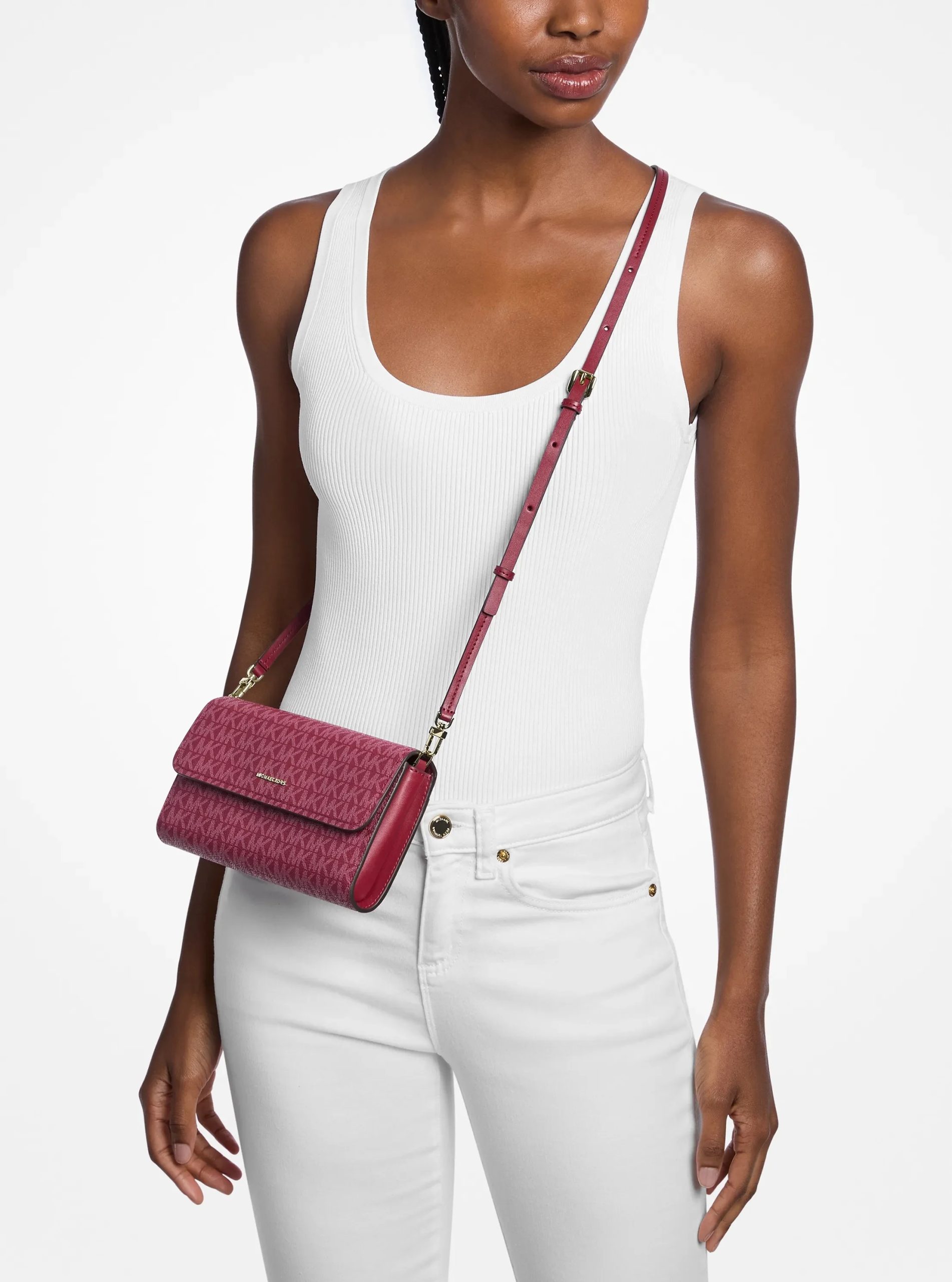 Michael Kors Jet Set Small Signature Logo Convertible Crossbody Bag - Preorder