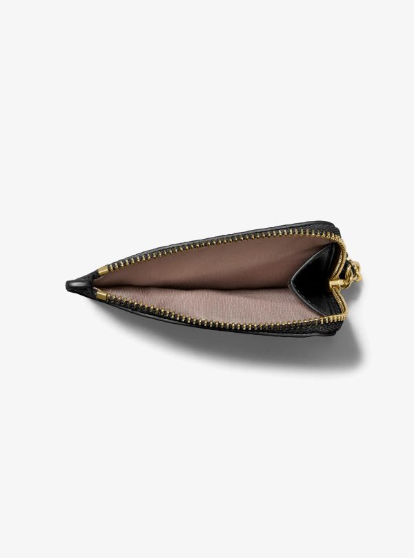Michael Kors Jet Set Small Pebbled Leather Card Case Wristlet - Preorder