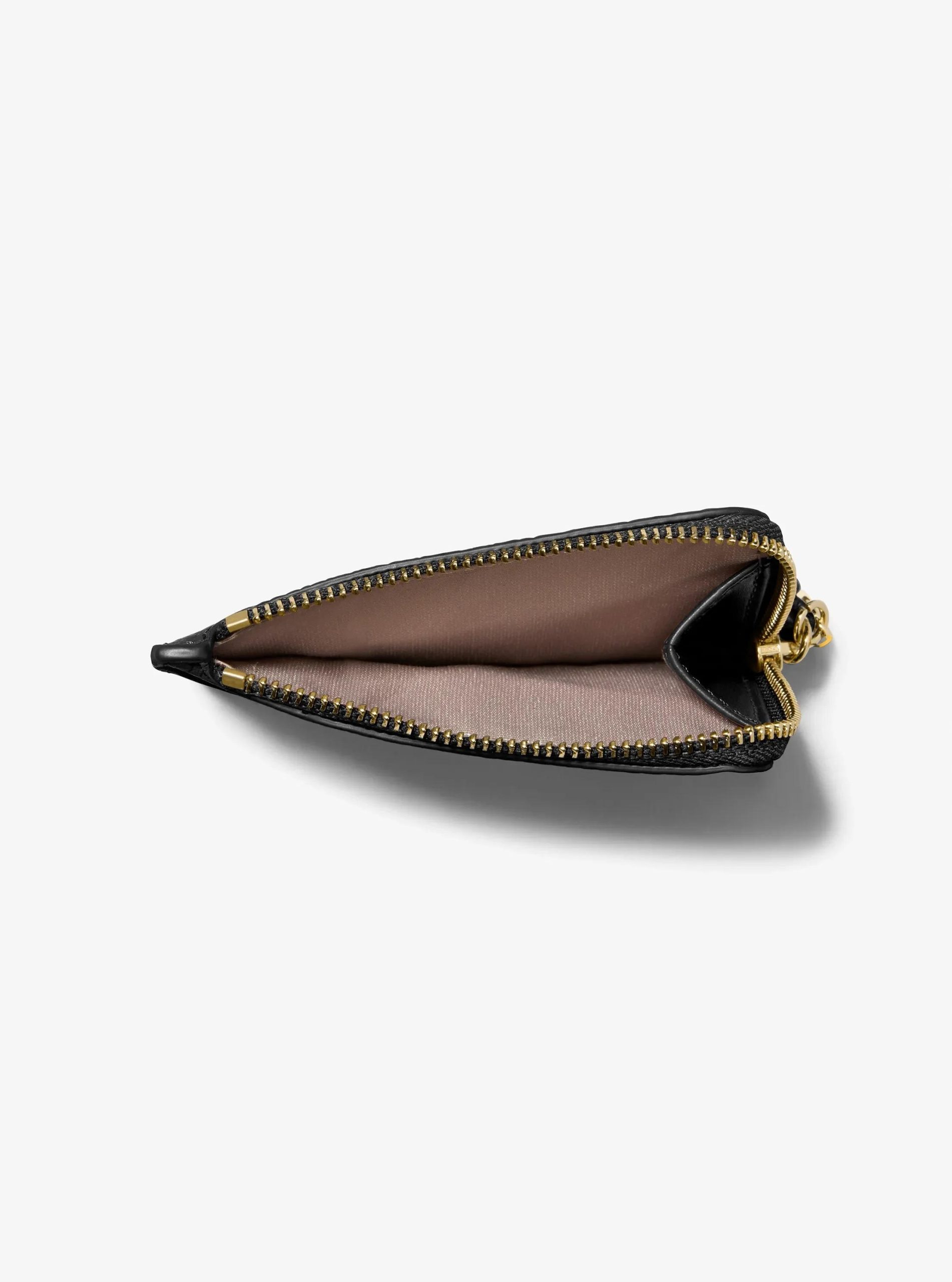 Michael Kors Jet Set Small Pebbled Leather Card Case Wristlet - Preorder