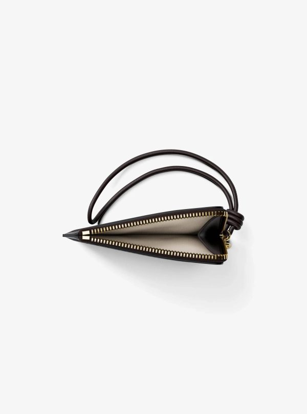 Michael Kors Jet Set Small Pebbled Leather Card Case Wristlet - Preorder