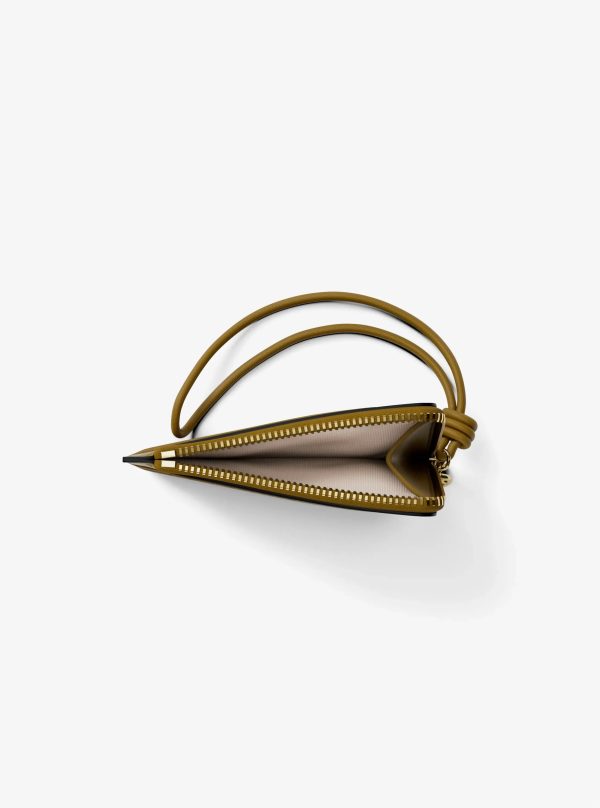 Michael Kors Jet Set Small Pebbled Leather Card Case Wristlet - Preorder