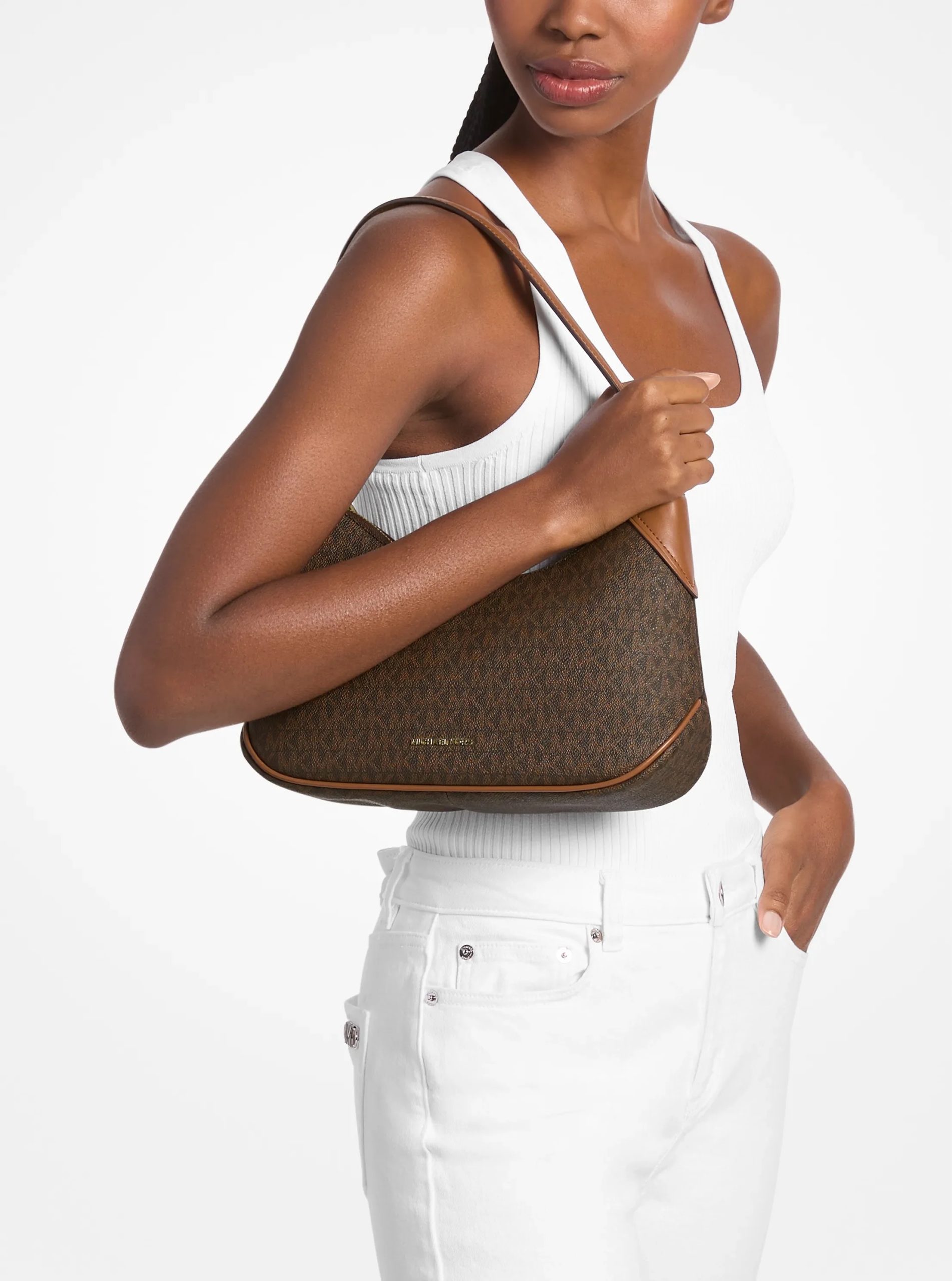 Michael Kors Jet Set Medium Signature Logo Convertible Crossbody Bag - Preorder