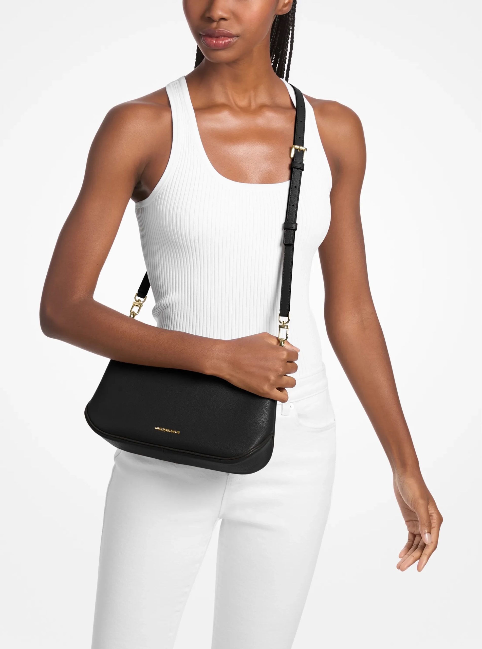 Michael Kors Jet Set Medium Leather Crossbody Bag - Preorder - Image 29