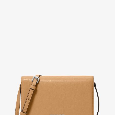 Michael Kors Marlowe Medium Pebbled Leather Crossbody Bag - Preorder — Peanut