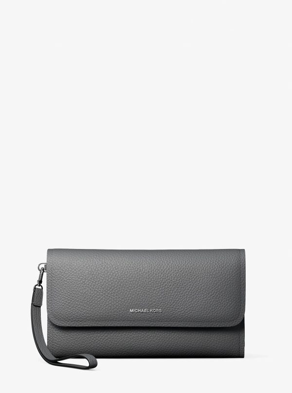 Michael Kors Jet Set Medium Pebbled Leather Convertible Wristlet - Preorder