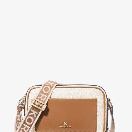 Michael Kors Maeve Large Signature Crossbody Bag - Preorder — Vanilla Acorn