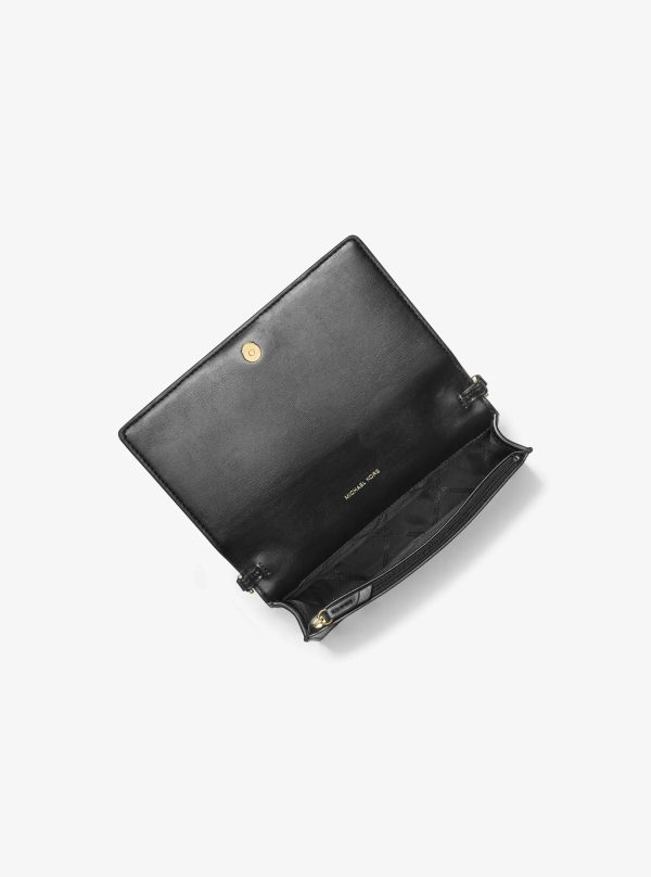 Michael Kors Jet Set Medium Logo Embossed Leather Crossbody Bag - Preorder