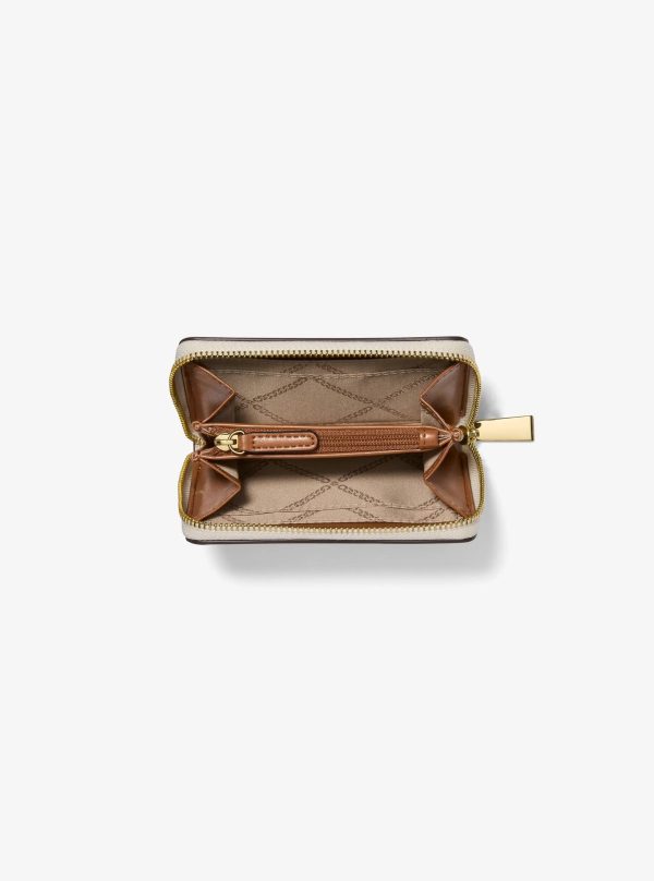 Michael Kors Jet Set Small Signature Logo Zip-Around Card Case - Preorder