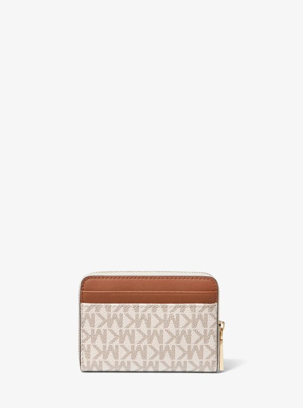 Michael Kors Jet Set Small Signature Logo Zip-Around Card Case - Preorder