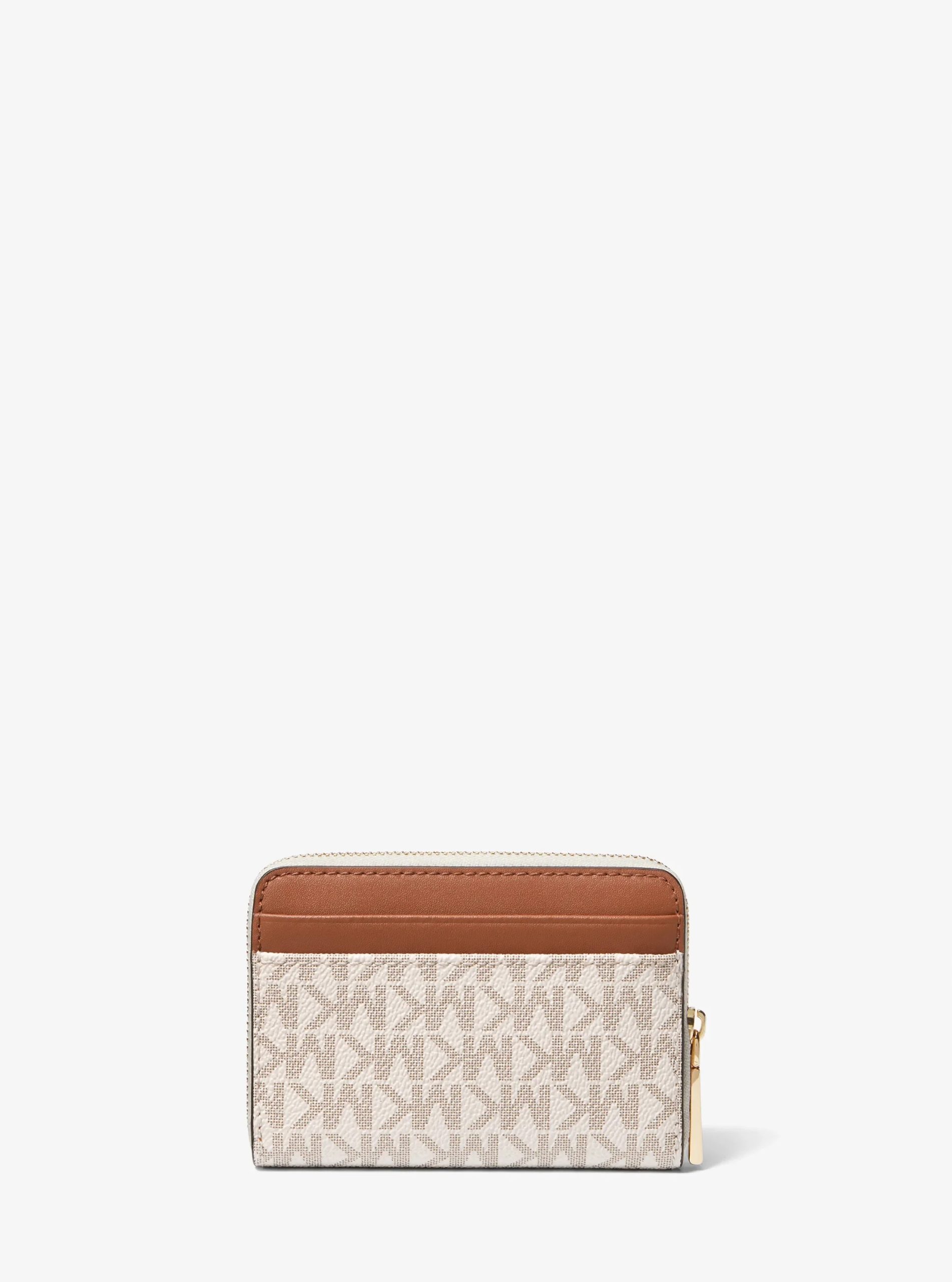 Michael Kors Jet Set Small Signature Logo Zip-Around Card Case - Preorder
