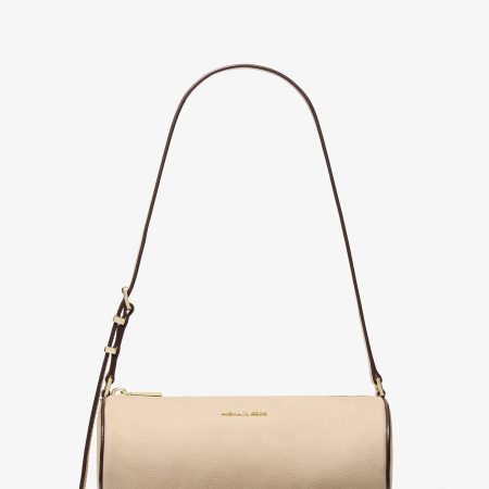 Michael Kors Izzy Small Nubuck Barrel Pochette - Preorder — Khaki
