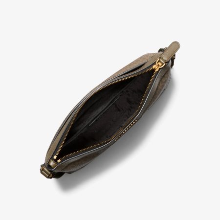 Michael Kors Hudson Signature Logo Messenger Bag - Preorder — Loden