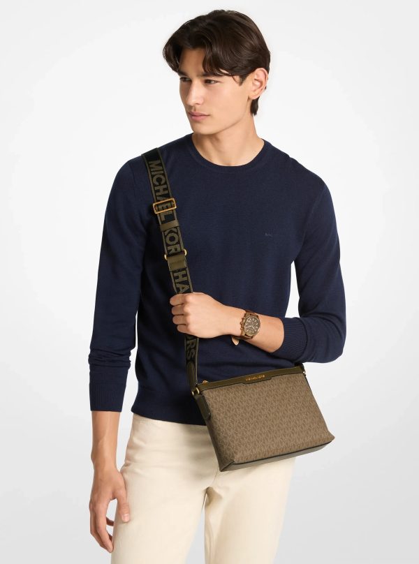 Michael Kors Hudson Signature Logo Messenger Bag - Preorder