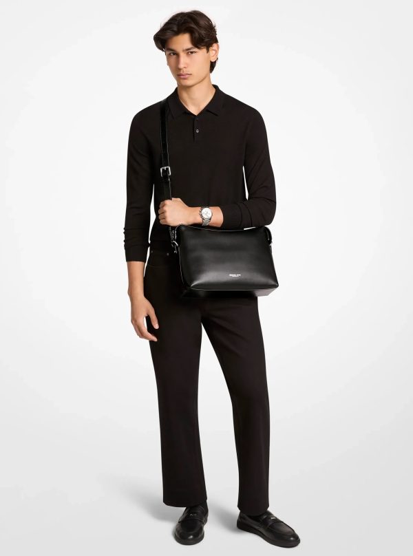 Michael Kors Nicholas Medium Leather Crossbody Bag - Preorder
