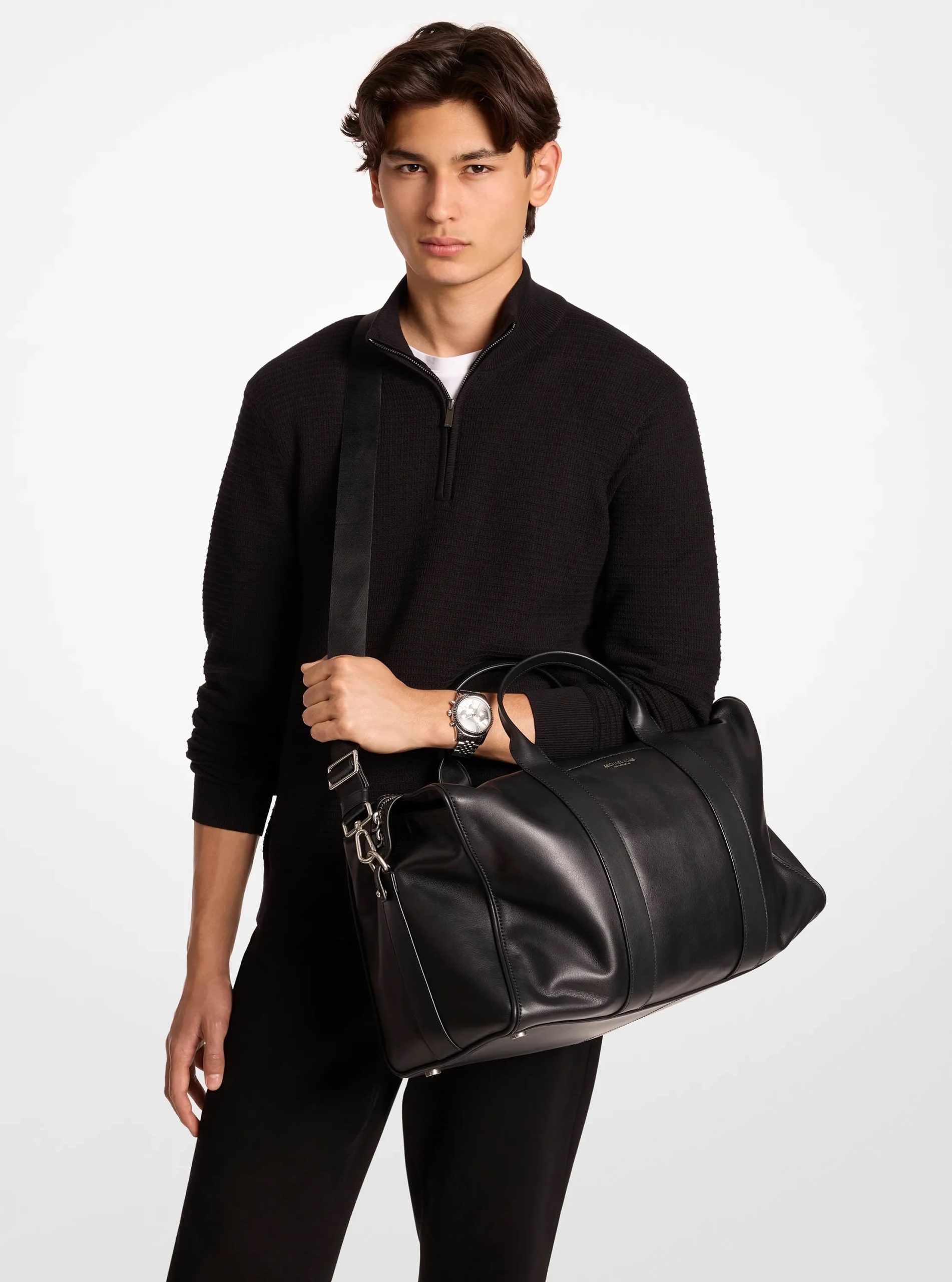 Michael Kors Nicholas Medium Leather Slouch Duffel Bag - Preorder