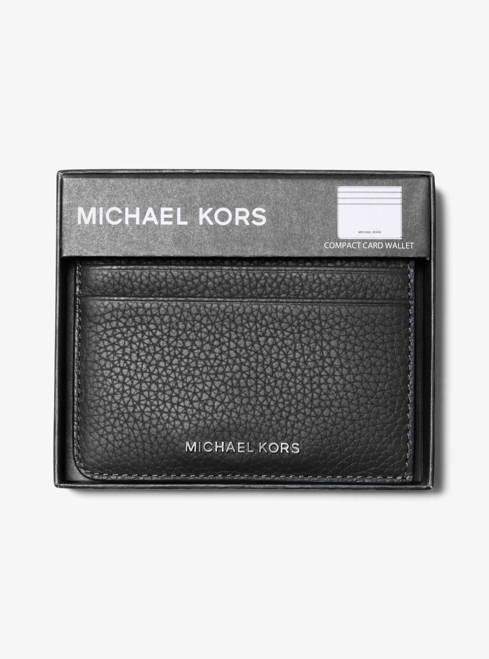 Michael Kors Hudson Pebbled Leather Card Case - Preorder