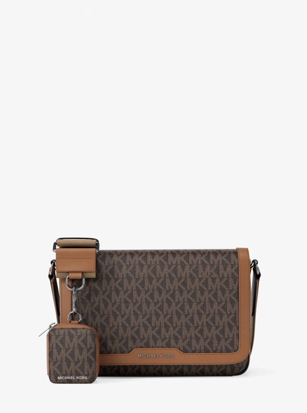 Michael Kors Hudson Mini Signature Logo Crossbody Bag With Airpod Case for Apple Airpods Pro&reg; - Preorder