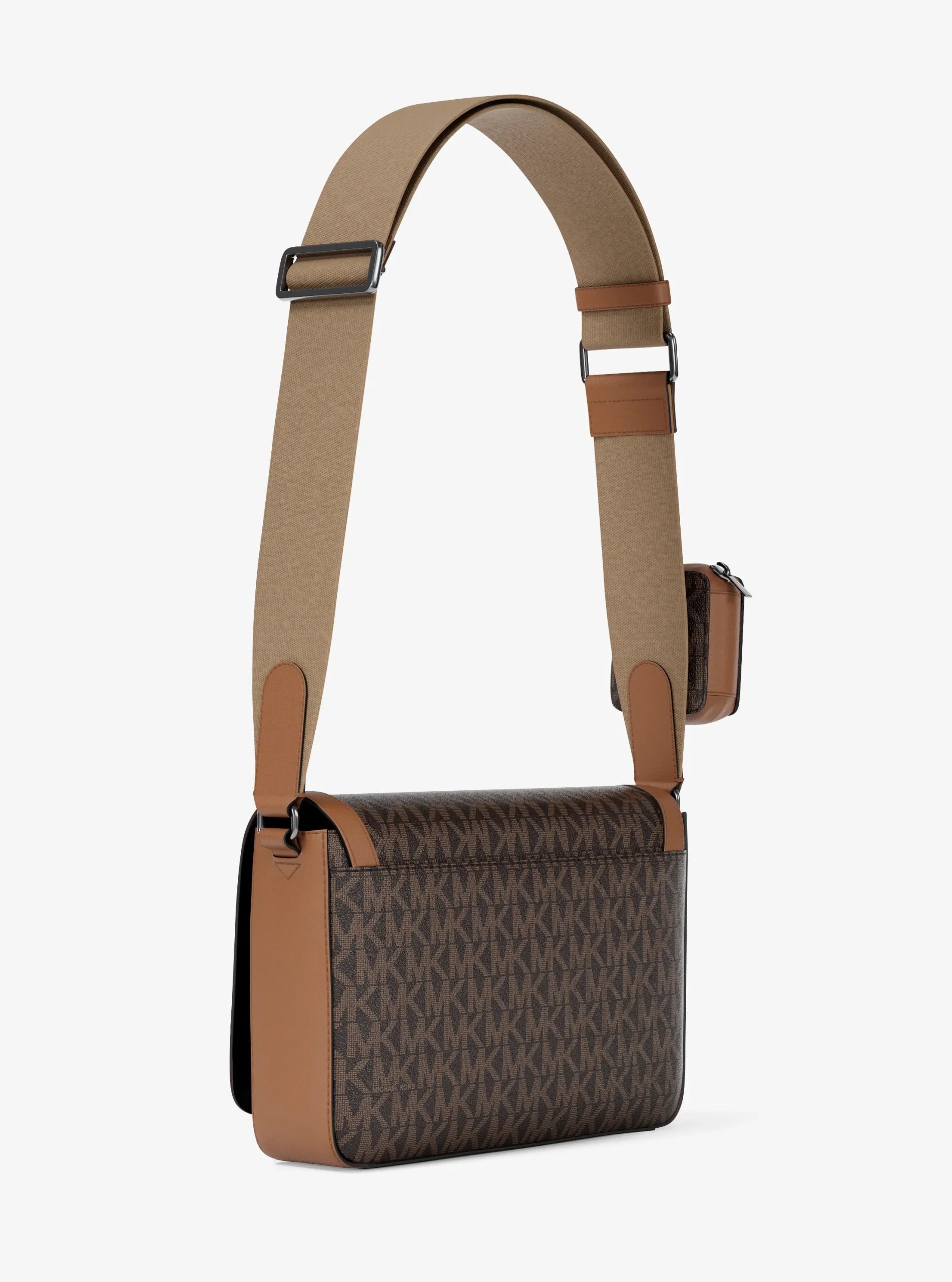 Michael Kors Hudson Mini Signature Logo Crossbody Bag With Airpod Case for Apple Airpods Pro&reg; - Preorder